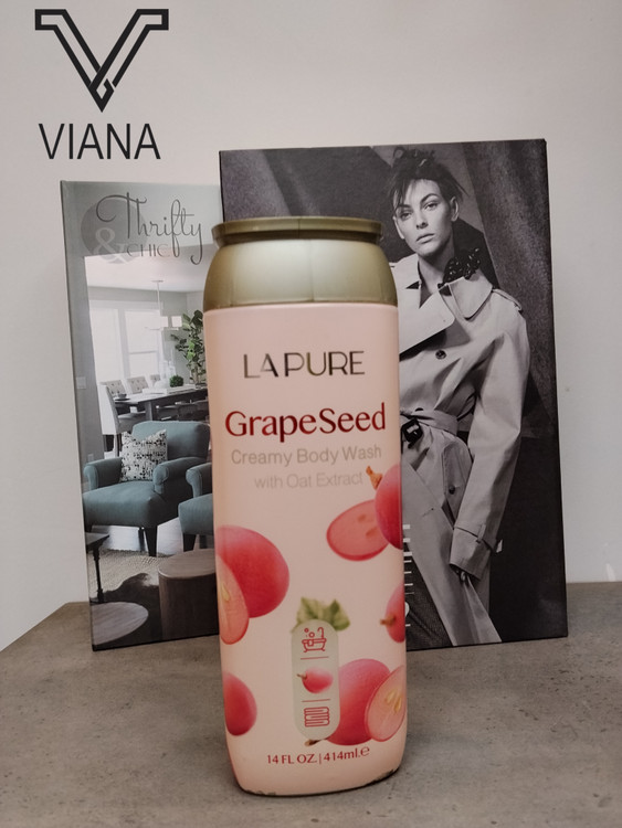 شامپو بدن کرمی لپیور مدل هسته انگور Grape Creamy Body With Oat Extract Shampoo 414 ML