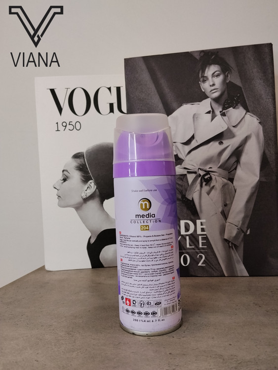 اسپری خوش بو کننده بدن زنانه مدیا مدل اکلت Eclat La Violette حجم 200 میلی لیتر