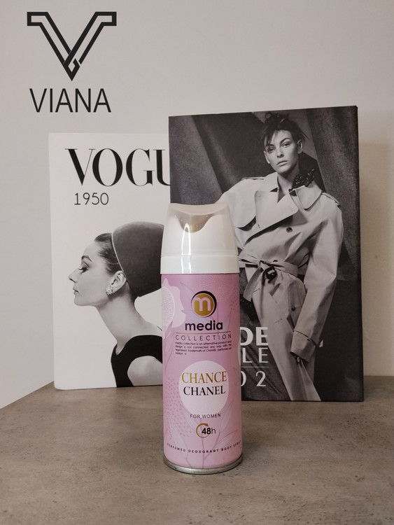اسپری خوش بو کننده بدن زنانه مدیا شنل چنس Chance Chanel حجم 200 میلی لیتر