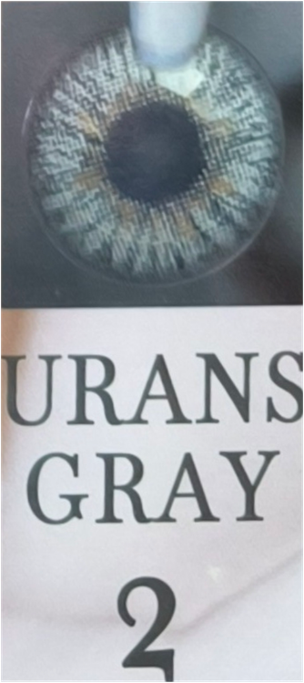 لنز چشم آی ریو کد ۲ اورانس گری Urans Gray