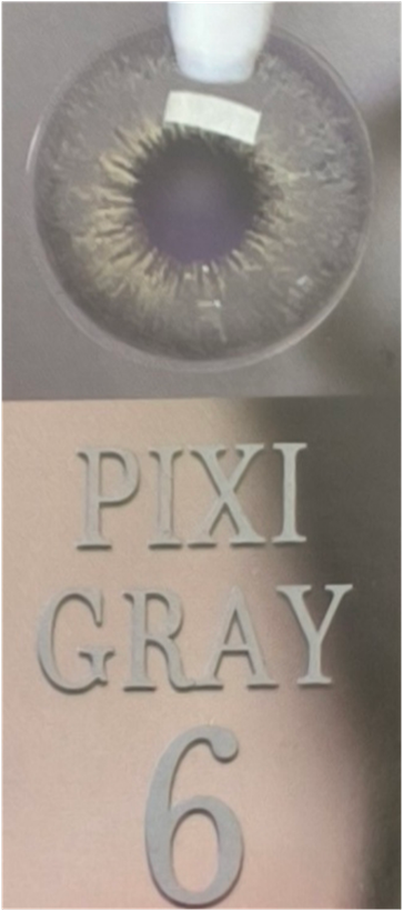 لنز چشم آی ریو کد ۶ پیکسی گری Pixi Gray