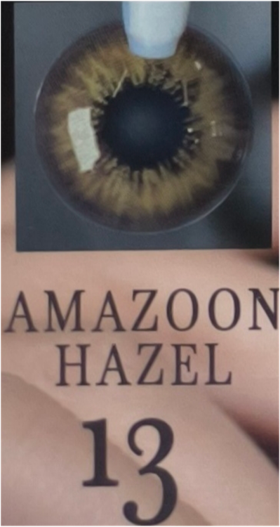 لنز چشم آی ریو کد 13 آمازون هیزل Amazoon Hazel