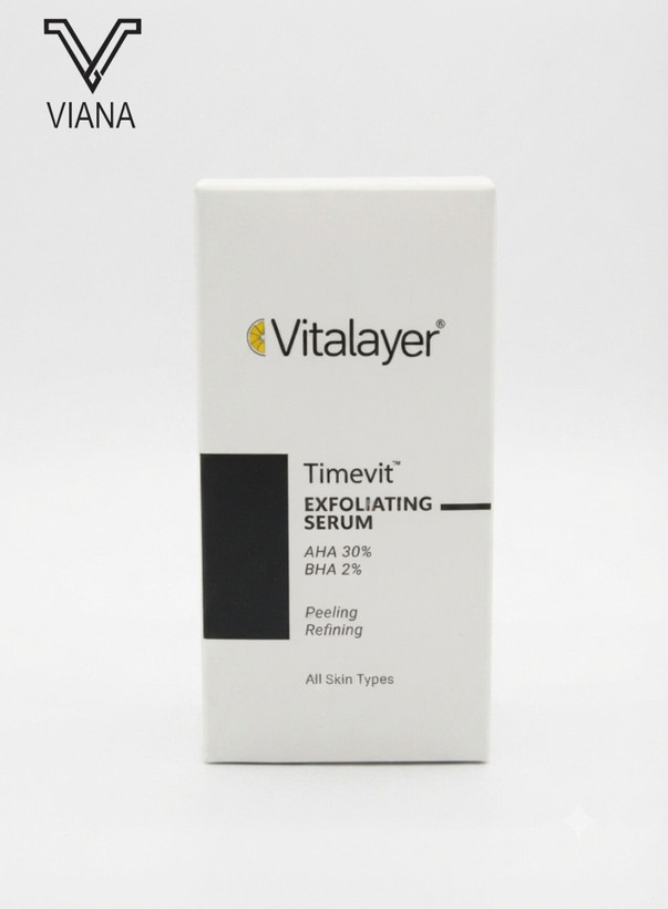 سرم لایه بردار قوی ویتالیر مدل Timevit (حاوی AHA 30% و BHA 2%)