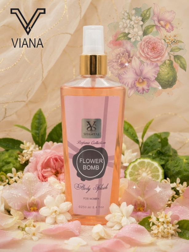 بادی اسپلش زنانه شمیاس مدل فلاور بمب Viktor and Rolf Flowerbomb حجم 250 میلی لیتر